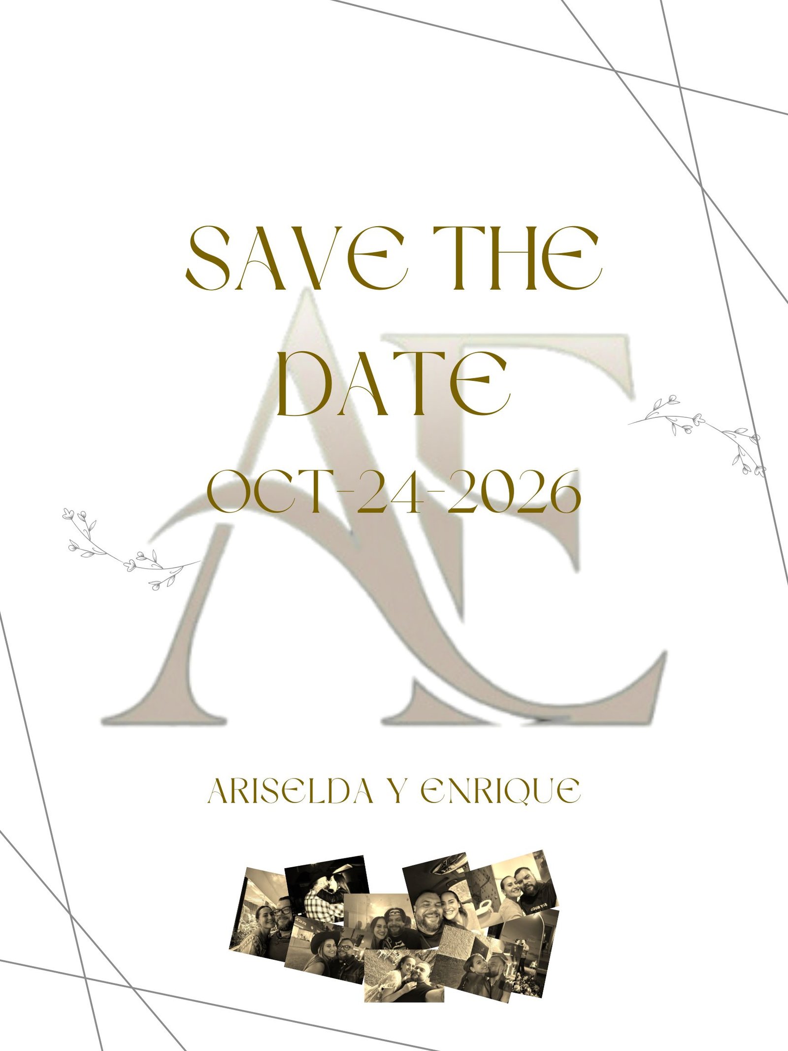 Save the Date Ariselda y Enrique